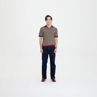 U.S. Polo Assn. Men’s Regular Fit Interlock Polo Shirt เสื้อโปโล สี Khaki
