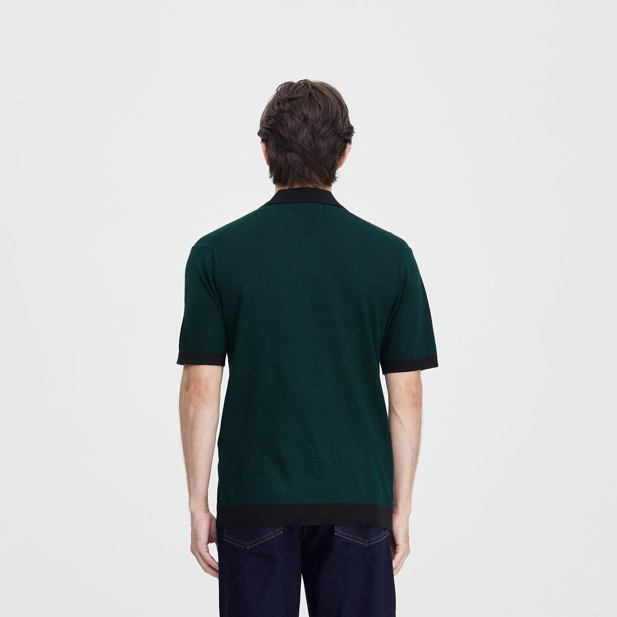 U.S. Polo Assn. Men’s Regular Fit Interlock Polo Shirt เสื้อโปโล สี Green