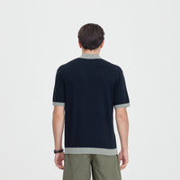 U.S. Polo Assn. Men’s Regular Fit Interlock Polo Shirt เสื้อโปโล สี Navy